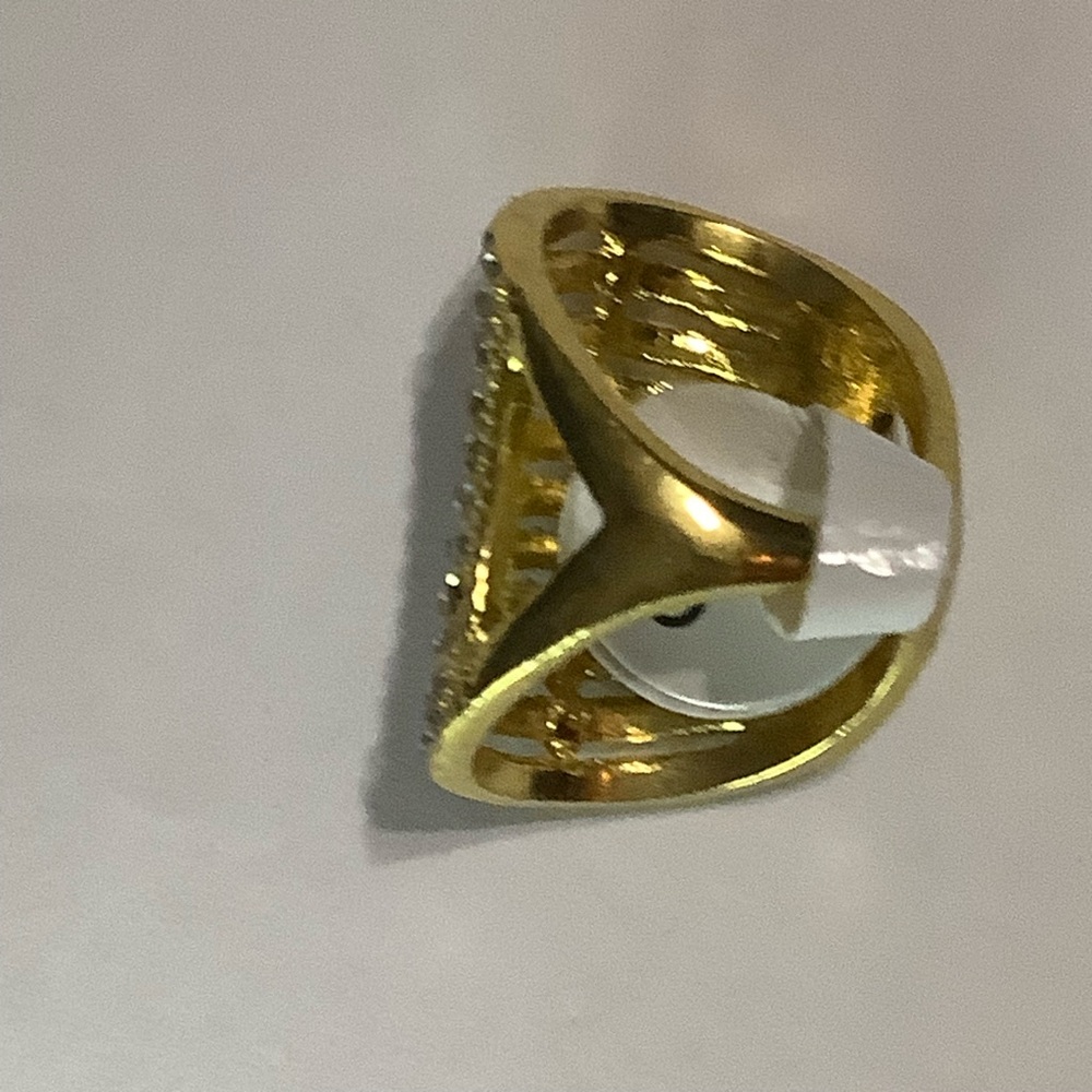 Layered Styled Silver or Gold Rhinestones Crystal Rings - Picture 7 of 16